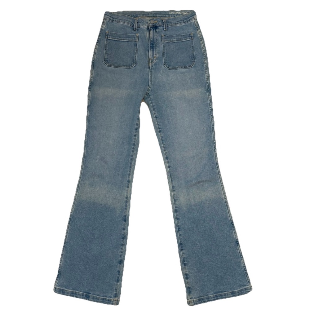 Outerknown Jeans Women's 31” X  32"  Paramour Flare Organic Cotton Light Wash